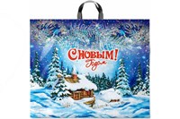 НГ Интерпак 60х50 Хуторок /10уп х 25шт/ ПВД 70мкм (250шт) петля 18781