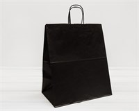 Пакет с крученой ручкой 260 х 150 х 350 мм Черный (КП) 70гр (50/200) НФ-00014502