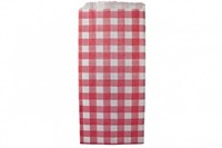 Пакет бумажный пищ. 220х90х40 влаговпитыв. красн. клетка (4000) Альянс упаковка 19233