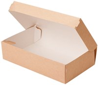 Коробка под десерты крафт 1900 мл 230х140х60 30/300 ПАКТОН НФ-00014853