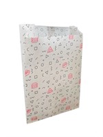 Бумажный пакет 110*30*210 мм для фри с рисунком 