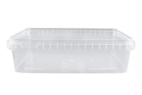 Банка/крышка   1л   прозрачная прямоугольная   /125*185*63/   БП   (100шт) 20343