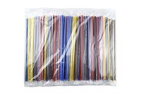 Трубочки для коктейля в инд.пп.уп. 5х240 прямая цветная /28х250шт/ (7000) СПЛ 20643