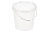 Ведро/крышка с ручкой 5,5 л круглое прозрачное  (1/100шт) ЮГ НФ-00017549