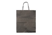 Пакет крафт с крученой ручкой б/п 220х120х250 Черный (250шт) ВИТА 22571