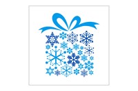 НГ Салфетки 24х24, 50 шт,1 сл. ЛИЛИЯ (72 уп) НГ ПОДАРОК ЗИМЫ 22903