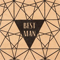 Бумага упаковочная крафтовая «Best man», 50 х 70 см НФ-00021075