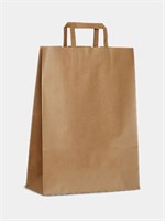 Пакет Крафт с ПЛОСКОЙ ручкой 350х150х450 (250/50) ПП НФ-00022163