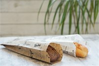 Бумажный пакет - уголок с рисунком 