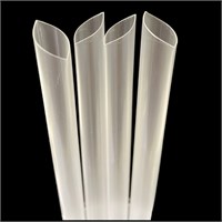 Трубочки для коктейля БАБЛ ТИ 12х240 (КОСОЙ СРЕЗ) прямая прозрачная (14упх200шт) (2800) МГ  НФ-00022977