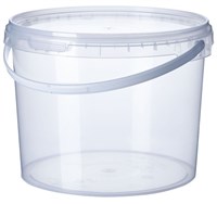 Ведро 2л прозрачное круглое  д. 156  1/420 ЮГ НФ-00024798