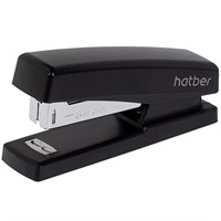 Степлер №24 ХАТБЕР Matrix черный 20л, пластик, 80 скоб, захват 45мм, карт.кор. НФ-00024944