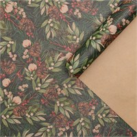 Бумага упаковочная новогодняя крафтовая «Шишки», 50×70 см НФ-00025254