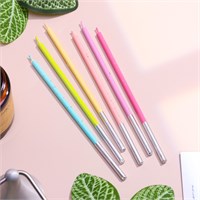 Свечи для торта «Исполнение желаний», 15 см, 6 шт., разноцветные НФ-00025336