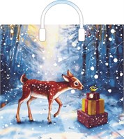  Пакет ПЭ с пластмассовыми ручками 38х34+3см (90) (Новогодняя тропа) Артпласт (х10/150) ВИЛСОН НГ НФ-00025377