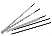 Трубочки для коктейля в инд.бум.уп. 5х210 прямые черная /20х250шт/ (5000) КП НФ-00025788