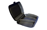 Ланч бокс LBE-2 ЧЕРНЫЙ   /249*207*61/   Протек   (100шт) НФ-00012876