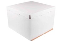 Короб картонный д/тортов 300х300х450 белый (10шт) 22859
