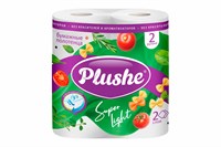 Полотенца бумажные 2-х слойные Плюше Супер Лайт 10 м (12упх2шт) 11578