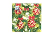 НГ Салфетки 33х33, 20 шт,3 сл. БОГЕТ (12 уп) НГ УКРАШЕНИЯ НА НОВОГОДНЮЮ ЕЛЬ 20836
