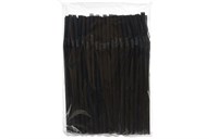 Трубочки для коктейля  8х240 с изгибом черные  МК /21х250шт/ (5250) 11304