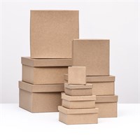 Короб квадратный крафт № 3 НФ-00022641