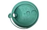 Крышка для стак. Покров д.80мм (0,250/0,330л) Темно Зеленая (20уп х50шт)  (1000шт) 17975