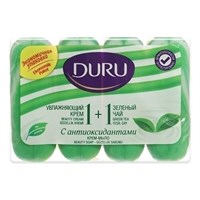 Туалетное мыло DURU Beauti soap 1+1 4*80гр Зеленый чай НФ-00020235
