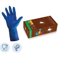Перчатки латексные голубые СВЕРХПРОЧНЫЕ Safe&amp;Care XL 25 пар (DL 215) ДД НДС НФ-00025553