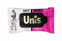 Салфетки влажные Unis (15шт) Для детей с Д-пантенолом  (108уп) 24671