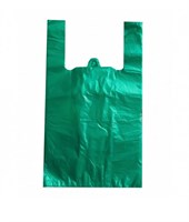 Пакет майка однотонная ЗЕЛЕНАЯ 23х43 2,4 гр /60 уп х 100шт/  (+/- 10шт) (6000) НФ-00000004