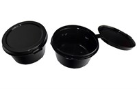 Соусница 30 мл ЧЕРНАЯ с верхним закрытием 1920шт (80 шт) 14887