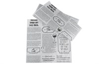 Бумага оберточная в листах 300х300 ЖВС 30гр Газета МЕГА (1000шт) 16194