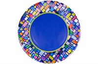 Бум тарелка Папирус д.230мм Мозаика /10уп * 50шт/ (500шт) 13652