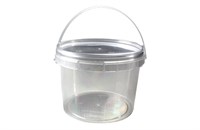 Ведро/крышка 0,550 литра прозрачное /105*80/ Юг-Полимер (1/375 шт) 16720