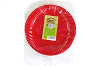 Миксы Тарелка (бум) 180мм Красная 10 шт (60шт/кор.) 14586