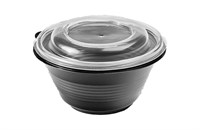 Тарелка ПР-МС-350 (PP)  черное  Протек   (540шт) 9009