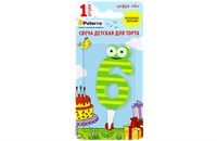 Свечи для торта PATERRA детские цифра 6  (24шт) 10605