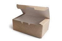 Короб бумажный под нагетсы на вынос S крафт 115х75х45 50/500 ПАКТОН НФ-00014844