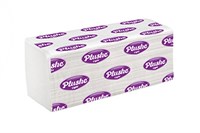 Полотенца бумажные V-сложение PLUSHE Спасибо ОДНОСЛОЙНЫЕ 32гр. (12упх200шт) ЮГ НФ-00024248