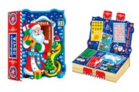 Подарочная упаковка 700г НГ ЗИМНЯЯ СКАЗКА книга  (150шт) +игра Лабиринт +маска 20530