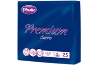 Салфетка Бумажная 33 (Плюше) Plushe premium carre intensive, 2 слоя, 25 листов, интенсив Синий ЮГ НФ-00018066
