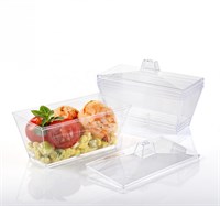 Креманка Комплимент прямоугольная с крышкой 110 мл 100*50*45 (24шт/48упак) 1152шт НФ-00018676