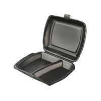 Ланч бокс черный SLB-2 ЭКО 245*210*60 (100 штук) только упак. ПАКО НФ-00019299