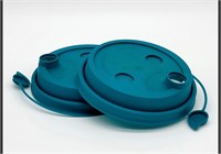 Крышка для стак. СМАРТ д.80мм Бирюзовая матовая 50/1000шт НФ-00019925