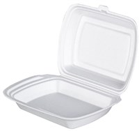 Ланч бокс ЛБ-1 БЕЛЫЙ   /247*210*58/   БП   (100шт) НФ-00020329