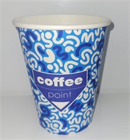 Бум стакан БК Кофе Поинт синий 350 мл (50/1000) НФ-00020344