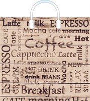  Пакет ПЭ с пластмассовыми ручками 40х36+4см (110) (Кофе-брейк) Артпласт (х10/150) ВИЛСОН НФ-00022175