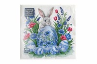 Пасха Салфетки 33х33 3 - слойн. Art Bouquet 20 шт  (12 уп) Кролик с пасхальным яйцом 24064