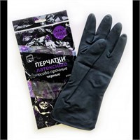 Перчатки хозяйственные Japan Style черные М  КонтинентПак 12/120 НФ-00018610